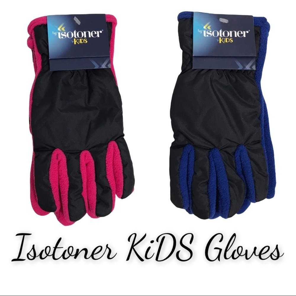 NWT Isotoner KiDS Gloves: Pink or Cobalt Blue